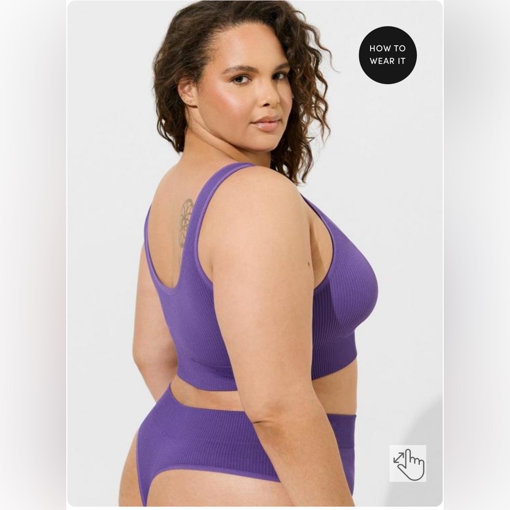 UNOPENED Seamless Ribbed High-Rise Thong Torrid 3